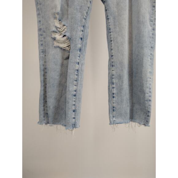 DL1961‎ Patti Jeans 20W Straight High Rise Vintage Ankle Distressed Seaglass - Picture 8 of 14